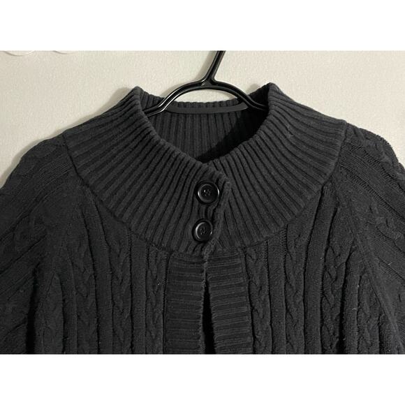Lane Bryant 14/16w Long Black Cotton Blend Knit Cardigan Sweater Short Sleeve - Picture 2 of 10
